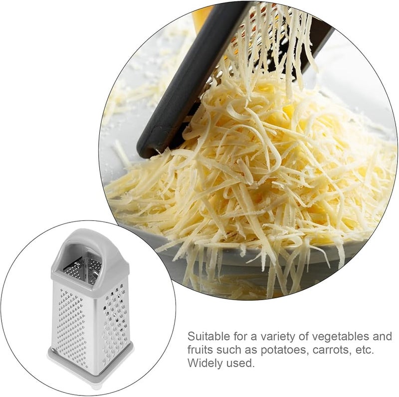 Mobestech Stainless Steel Vegetable Grater Multi Functional Kitchen Slicer with Protective Hand Guard - Image 4